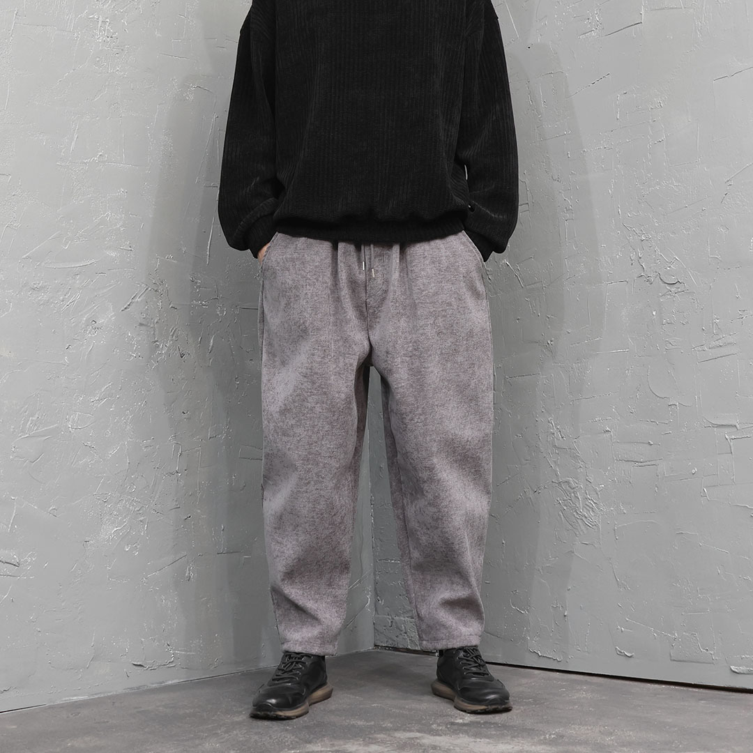 Wide Dense Knit Balloon Baggy Pants 5150