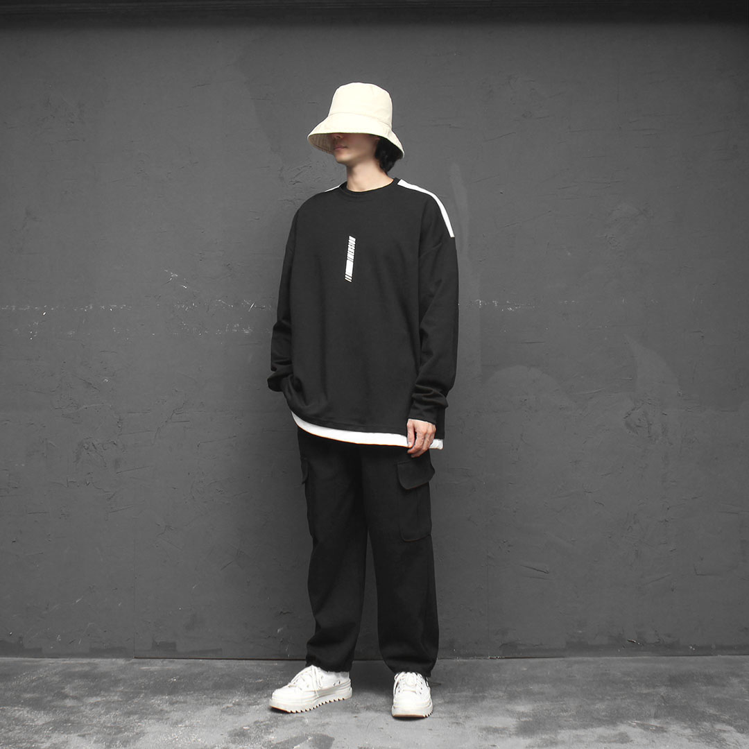Wide Cargo Draw String Hem Sweatpants 4235 - Gentler